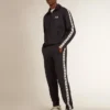 Dark blue sweatshirt with white strip and contrasting blue stars