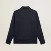 Dark blue zipped sweatshirt with white strip and contrasting stars