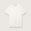 Distressed regular-fit women’s T-shirt in white