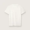 Distressed regular-fit women’s T-shirt in white