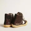 Francy Penstar in brown glitter with white leather star