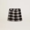 Girls' cotton pleated skirt