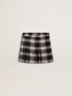Girls' cotton pleated skirt