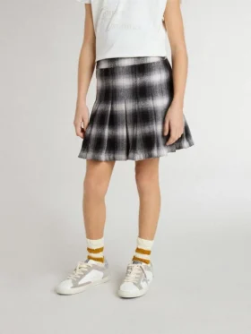 Girls’ cotton pleated skirt