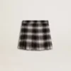 Girls' cotton pleated skirt