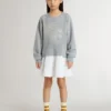 Girls’ gray and white mini dress