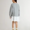 Girls’ gray and white mini dress