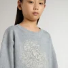 Girls’ gray and white mini dress