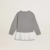 Girls’ gray and white mini dress