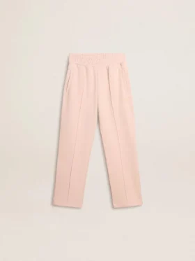 Girls’ pink joggers with print