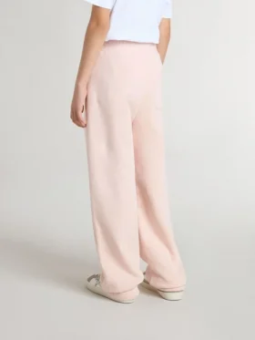 Girls’ pink joggers with print