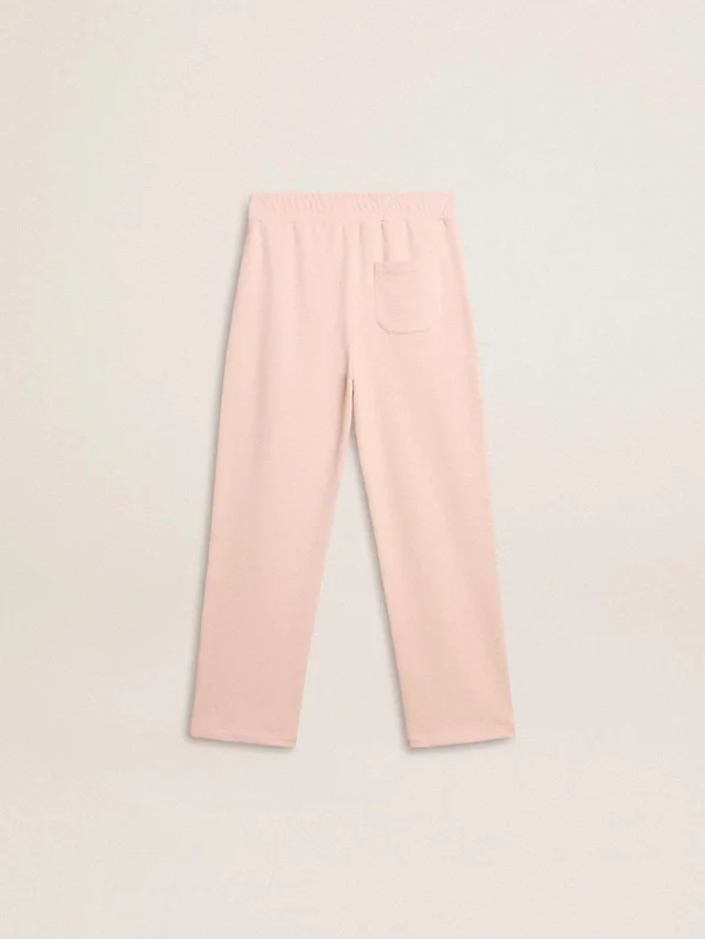 Girls’ pink joggers with print