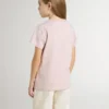 Girls' pink T-shirt with white print