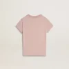 Girls' pink T-shirt with white print