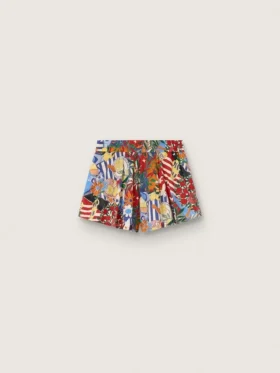 Girls’ shorts with multicolor print