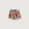 Girls’ shorts with multicolor print