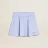 Girls' skirt with light blue stripes