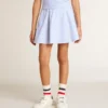 Girls' skirt with light blue stripes