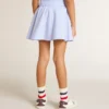 Girls' skirt with light blue stripes