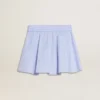 Girls' skirt with light blue stripes