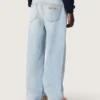 Golden boys’ jeans in light blue denim with an embroidered logo