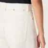Golden women’s boyfriend jeans in optical white bull denim