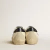 Hi Star in nappa with Swarovski crystal star and dark blue leather heel tab