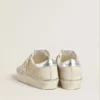 Hi Star in suede with silver metallic leather star and heel tab