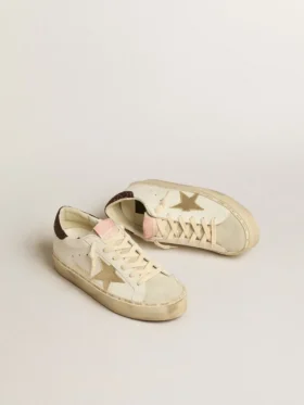Hi Star with platinum metallic leather star and glitter heel tab