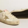 Hi Star with platinum metallic leather star and glitter heel tab