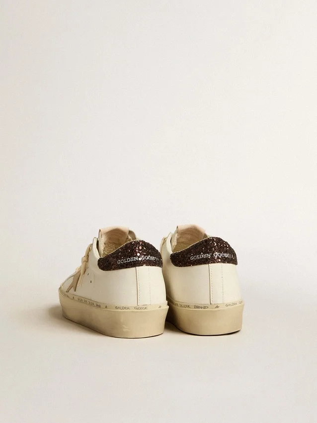 Hi Star with platinum metallic leather star and glitter heel tab