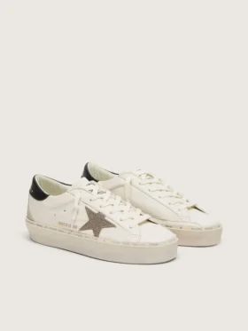 Hi Star with Swarovski crystal star and black leather heel tab