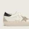 Hi Star with Swarovski crystal star and black leather heel tab