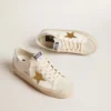 Hi Star with Swarovski crystal star and silver leather heel tab