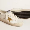 Hi Star with Swarovski crystal star and silver leather heel tab