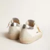 Hi Star with Swarovski crystal star and silver leather heel tab