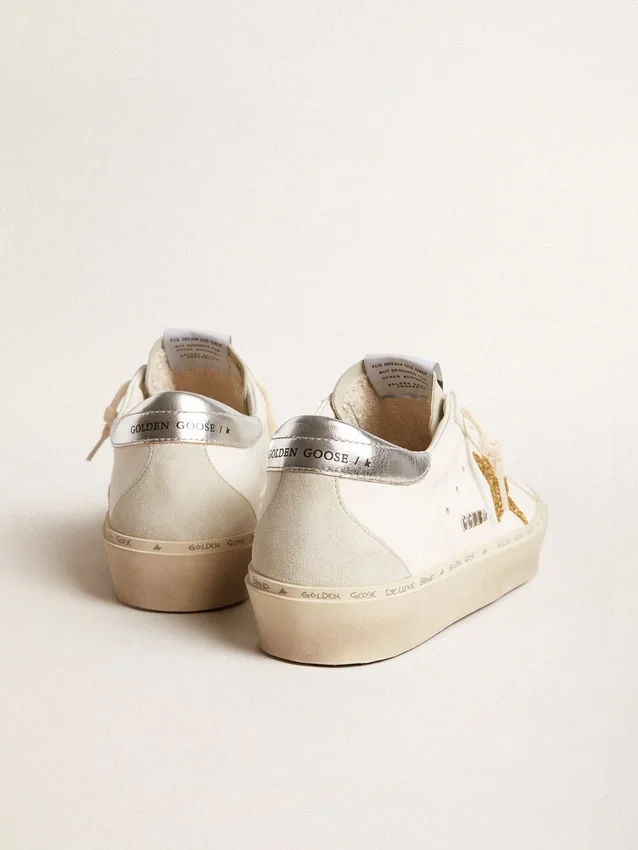 Hi Star with Swarovski crystal star and silver leather heel tab