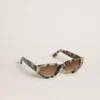 Jackie square sunglasses with tortoiseshell pattern