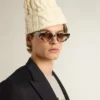 Jackie square sunglasses with tortoiseshell pattern