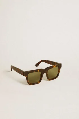 Jamie square sunglasses with Havana brown frame