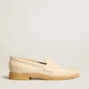 Jerry loafer in butter-white leather