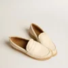 Jerry loafer in butter-white leather