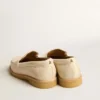 Jerry loafer in butter-white leather