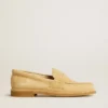 Jerry loafer in ecru waxed suede