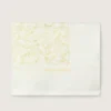 Journey Baby blanket in white cotton fleece with peach-pink mascot print