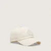 Journey baseball cap in white cotton twill with patch and Golden Goose embroidery