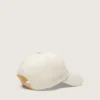 Journey baseball cap in white cotton twill with patch and Golden Goose embroidery