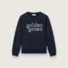 Journey boys’ sweatshirt in blue cotton blend with a contrasting logo