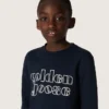 Journey boys’ sweatshirt in blue cotton blend with a contrasting logo