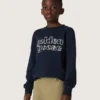 Journey boys’ sweatshirt in blue cotton blend with a contrasting logo